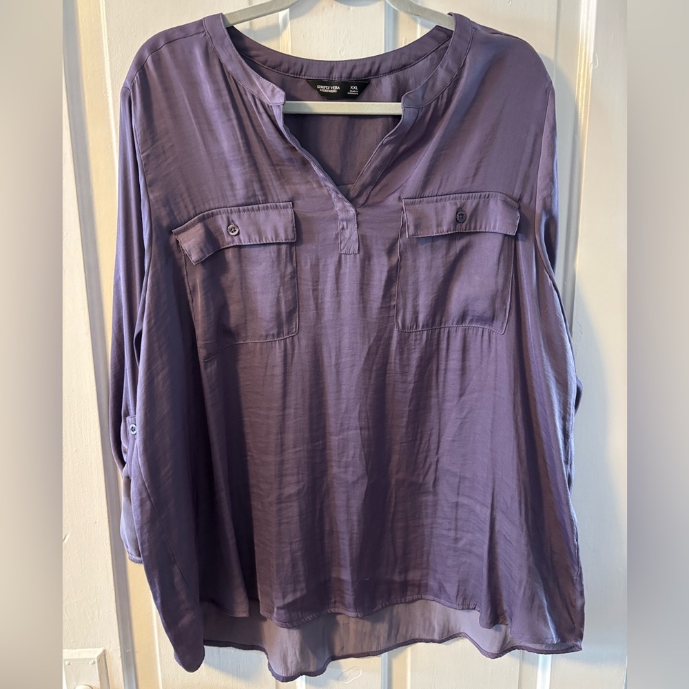 Simply Vera Vera Wang Lavender Blouse